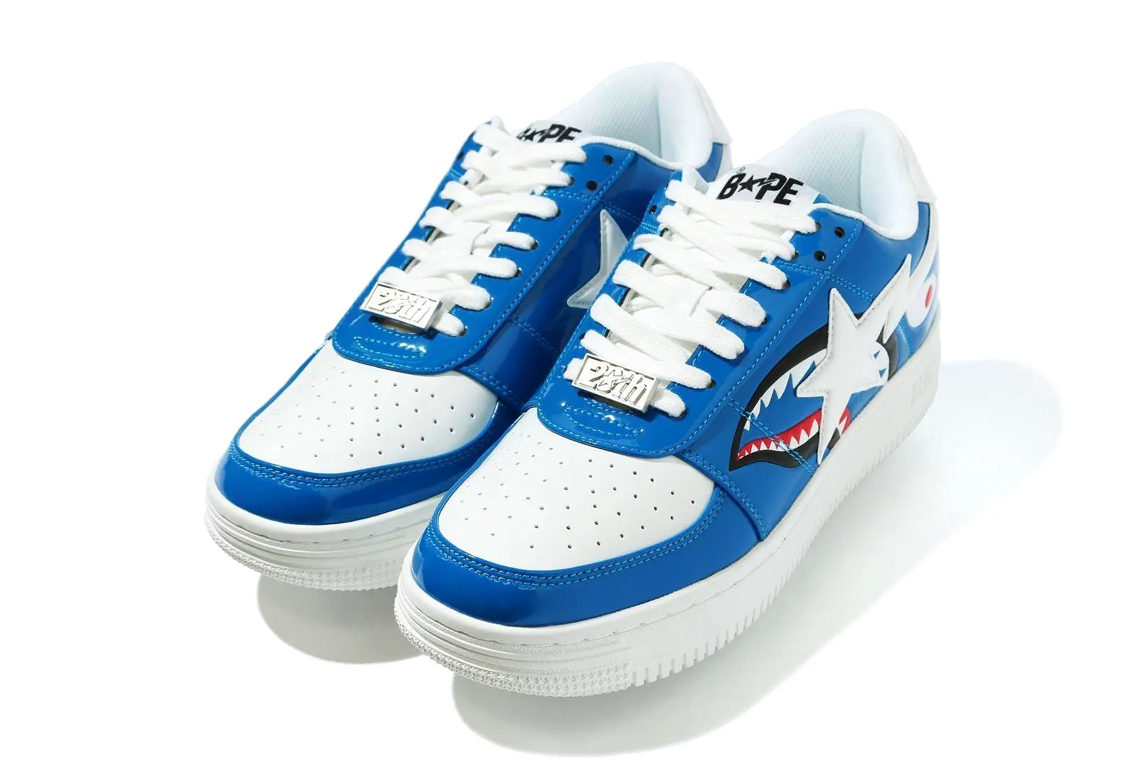 A Bathing Ape Bapesta Low 'Color Block Shark Blue'