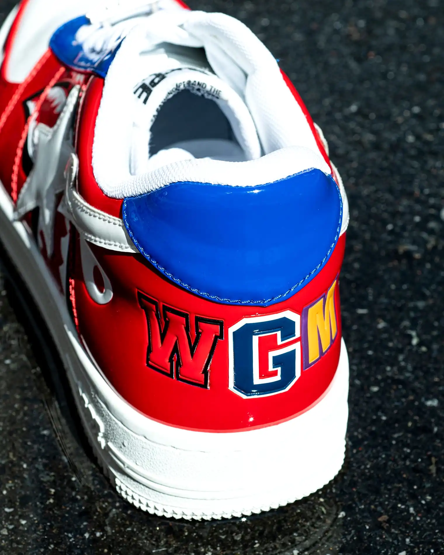 A Bathing Ape Bapesta Low M2 'Shark Face ‑ Red'