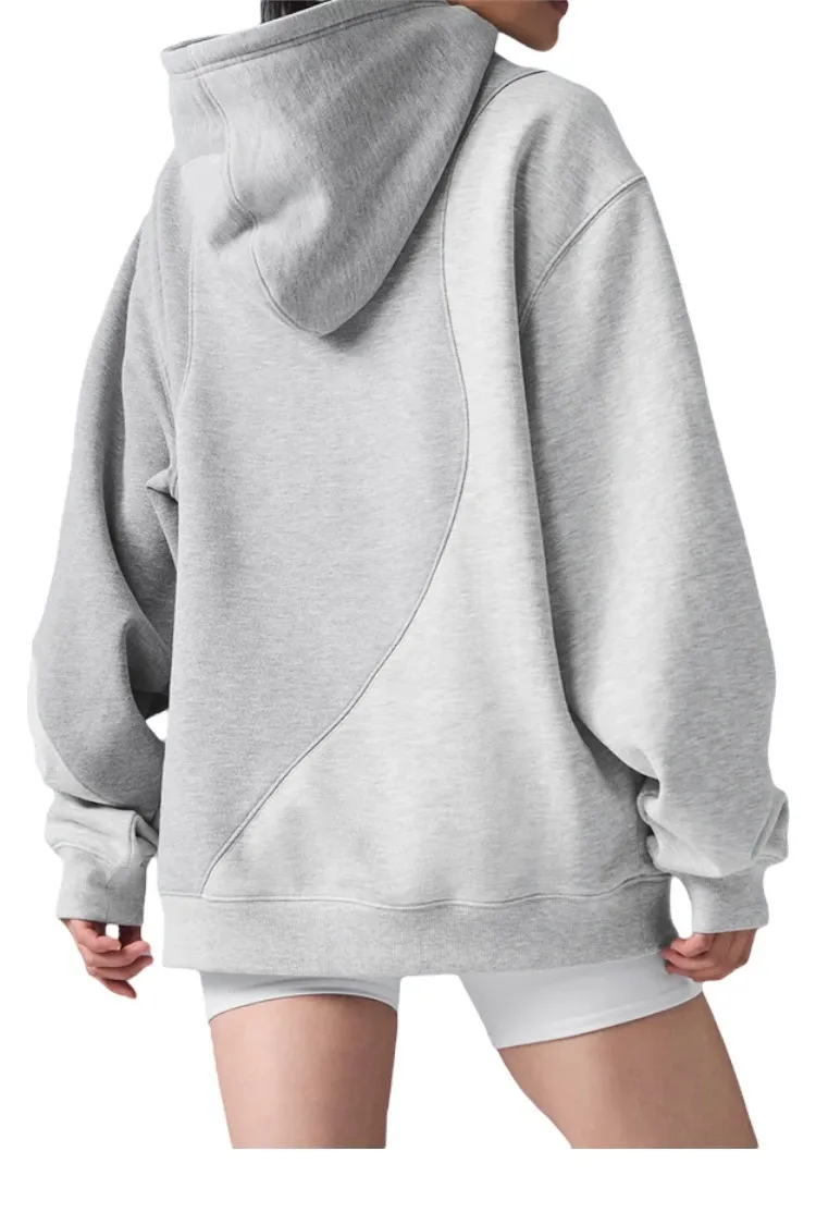 ALO Yoga  |Unisex Long Sleeves Cotton Hoodies & Sweatshirts