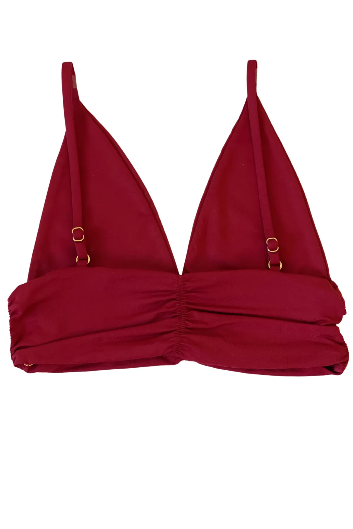 ALY BURGUNDY Bikini Top