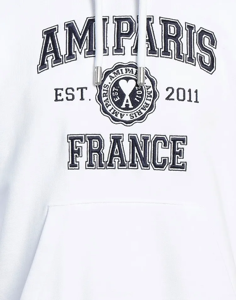 AMI PARIS  |Long Sleeves Logo Designers Hoodies