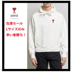 AMI PARIS  |Long Sleeves Logo Hoodies & Sweatshirts