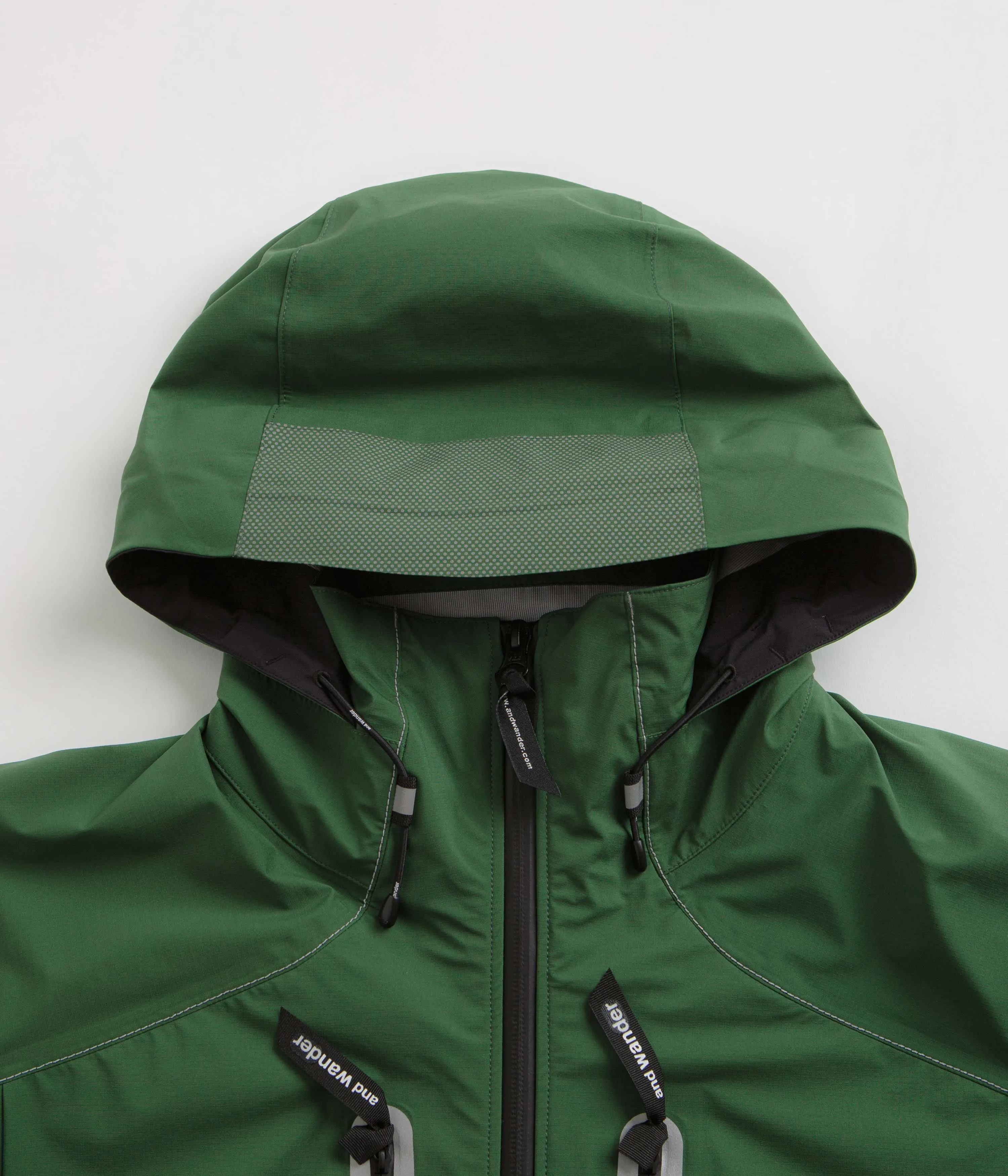 and wander Pertex Shield Rain Jacket - Green