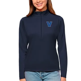 Antigua Villanova Wildcats Women's Navy Tribute Quarter-Zip Pullover Top