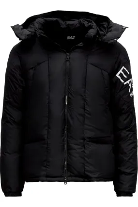 Armani EA7 Winter Hooded Puffer Jacket Black