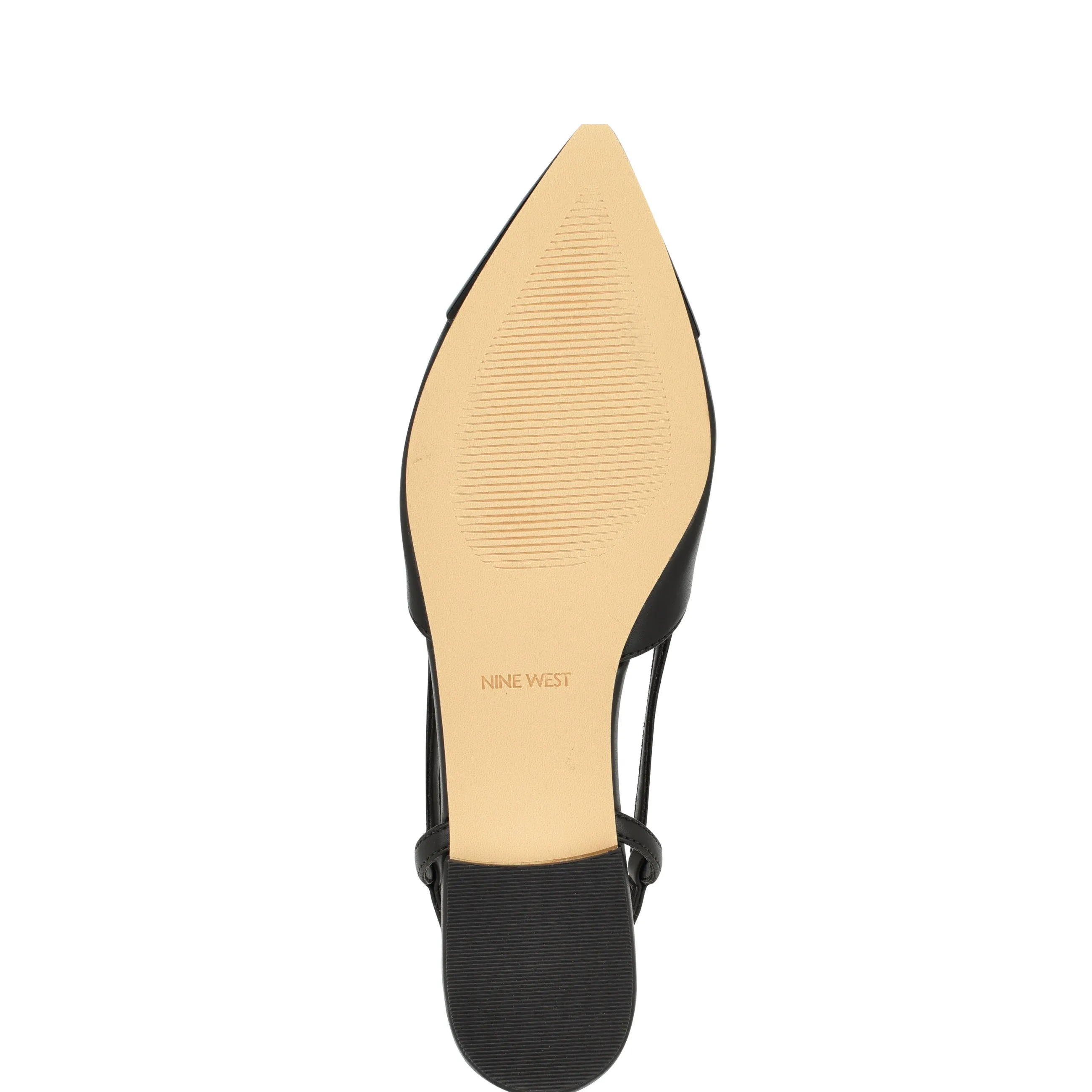 Babee Pointy Cap Toe Flat Slingbacks