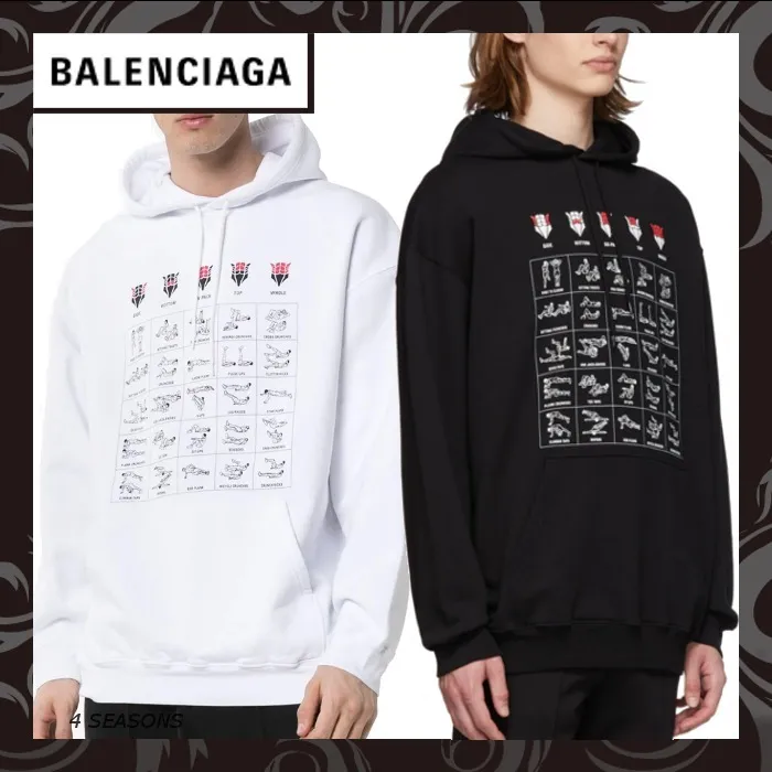 BALENCIAGA  |Long Sleeves Cotton Luxury FX Advantage / Exclusive Hoodies