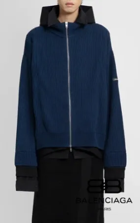 BALENCIAGA  |Long Sleeves Cotton Oversized Luxury Hoodies