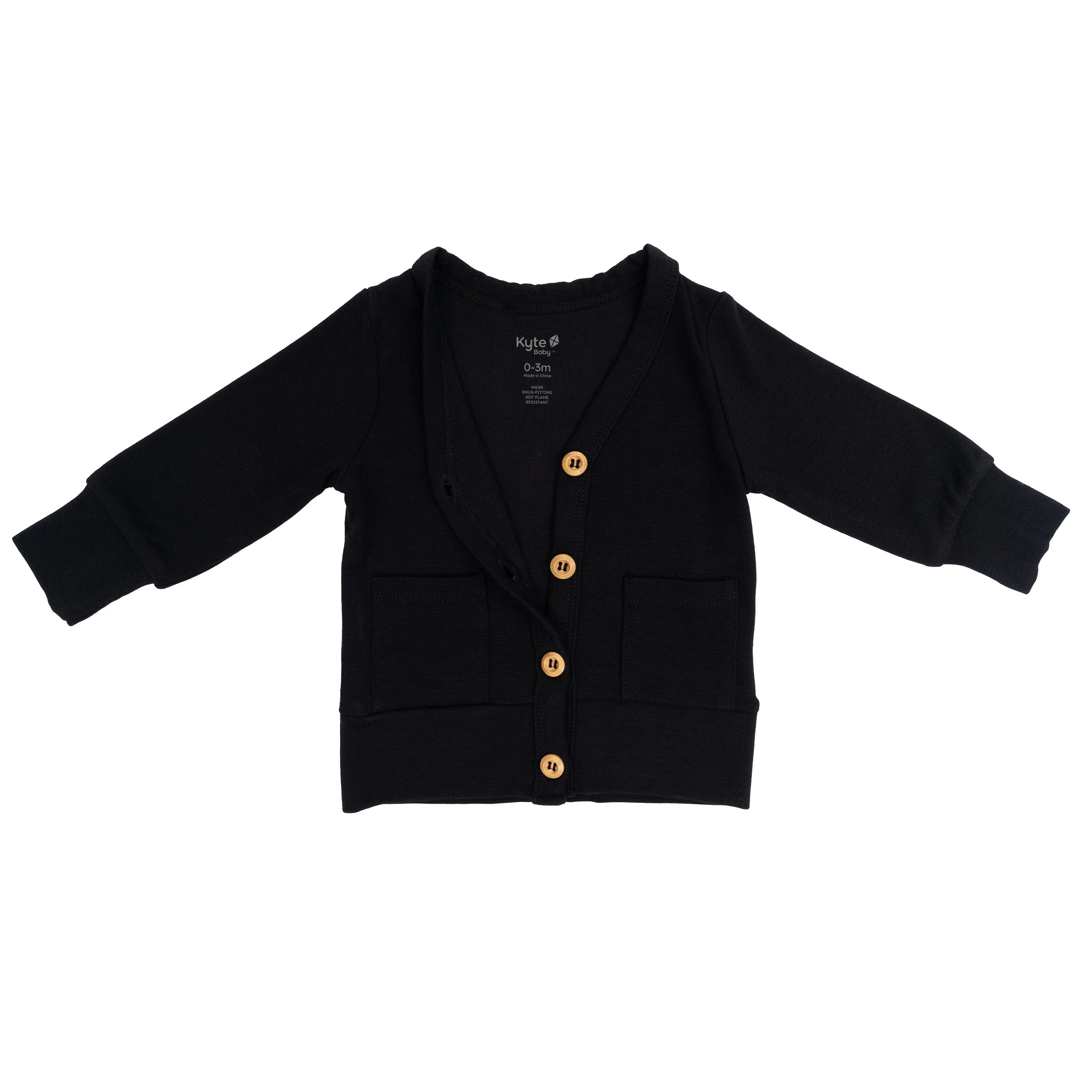 Bamboo Jersey Cardigan in Midnight