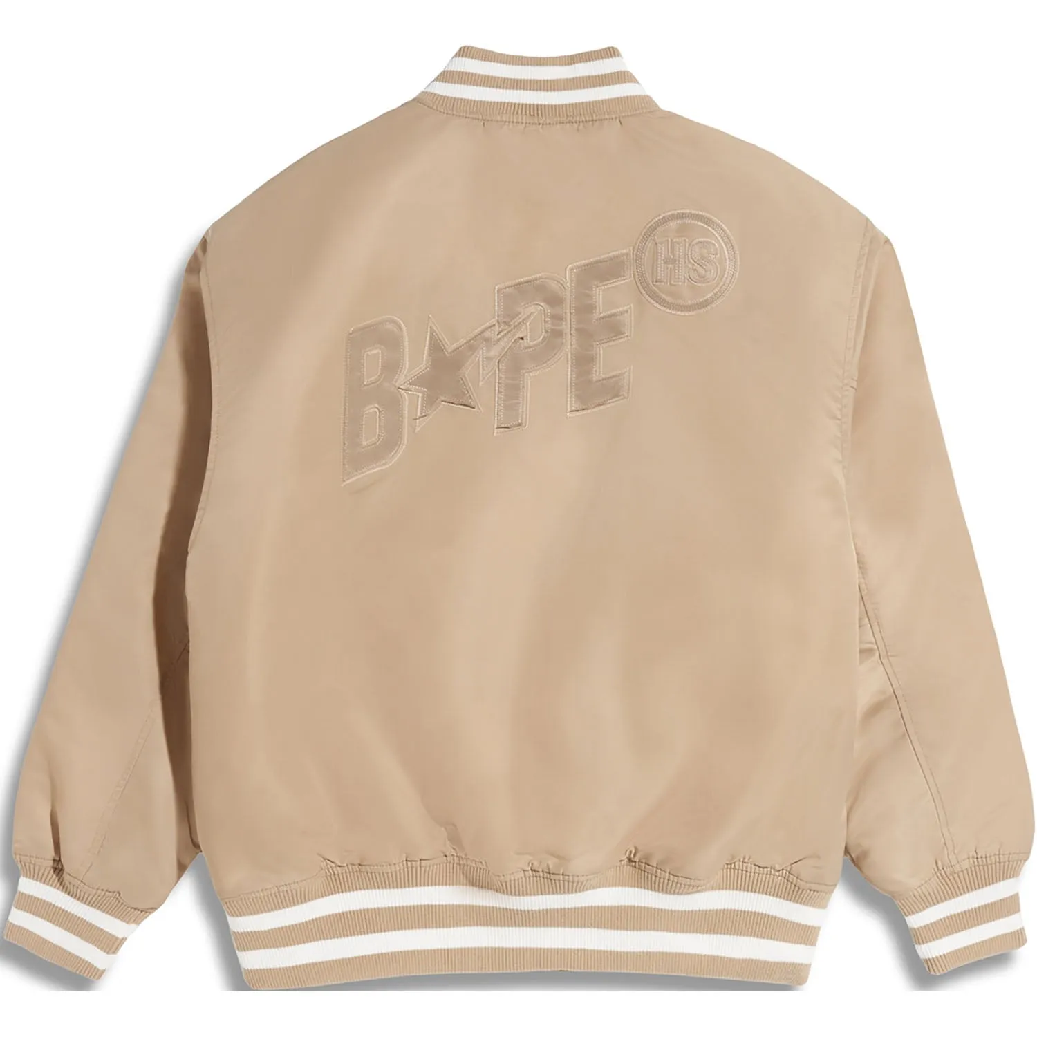 BAPE X HIGHSNOBIETY NYLON VARSITY JACKET MENS