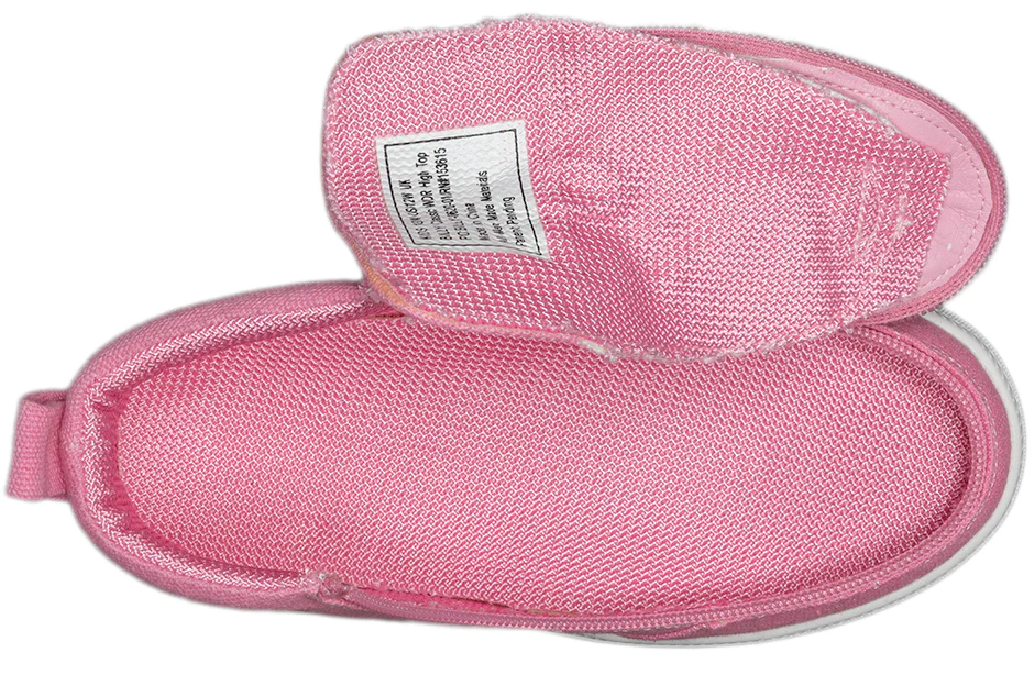 Billy Girls Toddler Hightop Zip Up Shoes- Pink