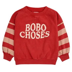 Bobo Choses Child Stripes Sweatshirt Red