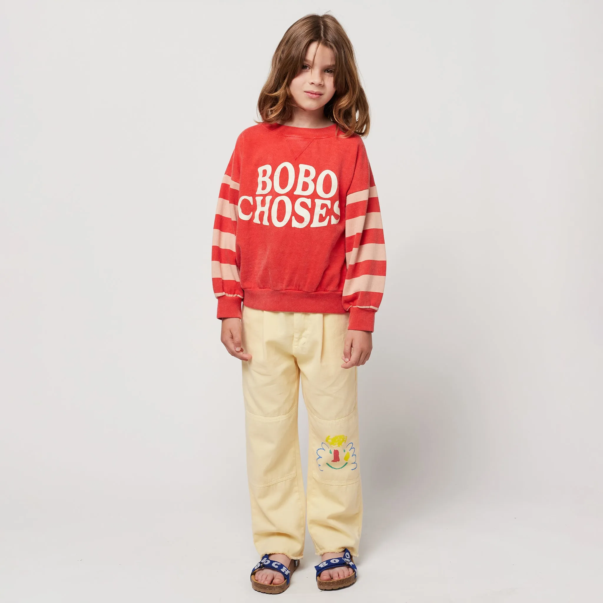 Bobo Choses Child Stripes Sweatshirt Red