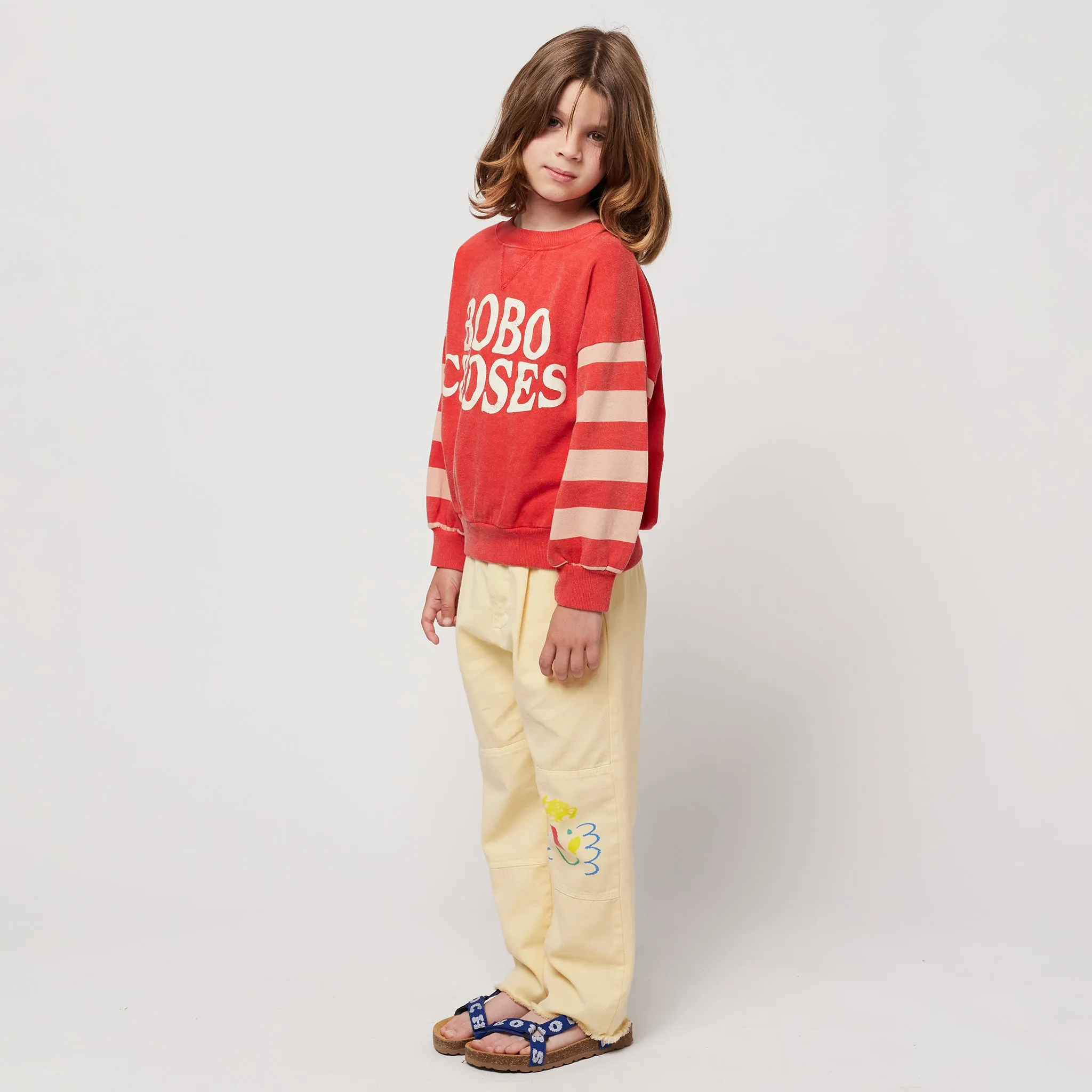 Bobo Choses Child Stripes Sweatshirt Red