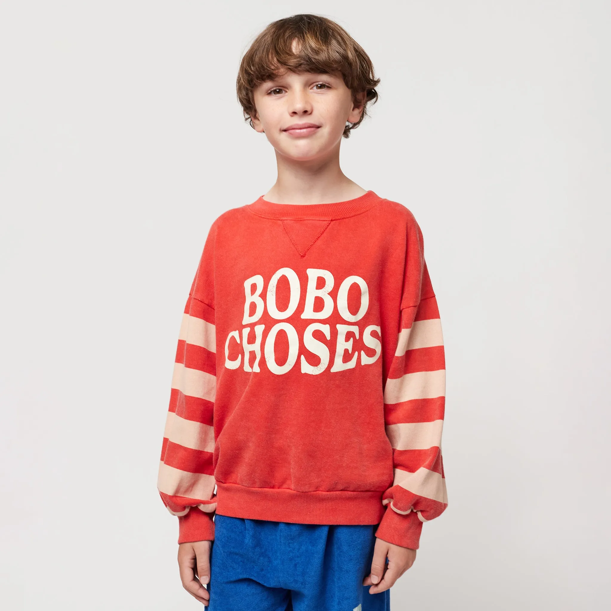 Bobo Choses Child Stripes Sweatshirt Red