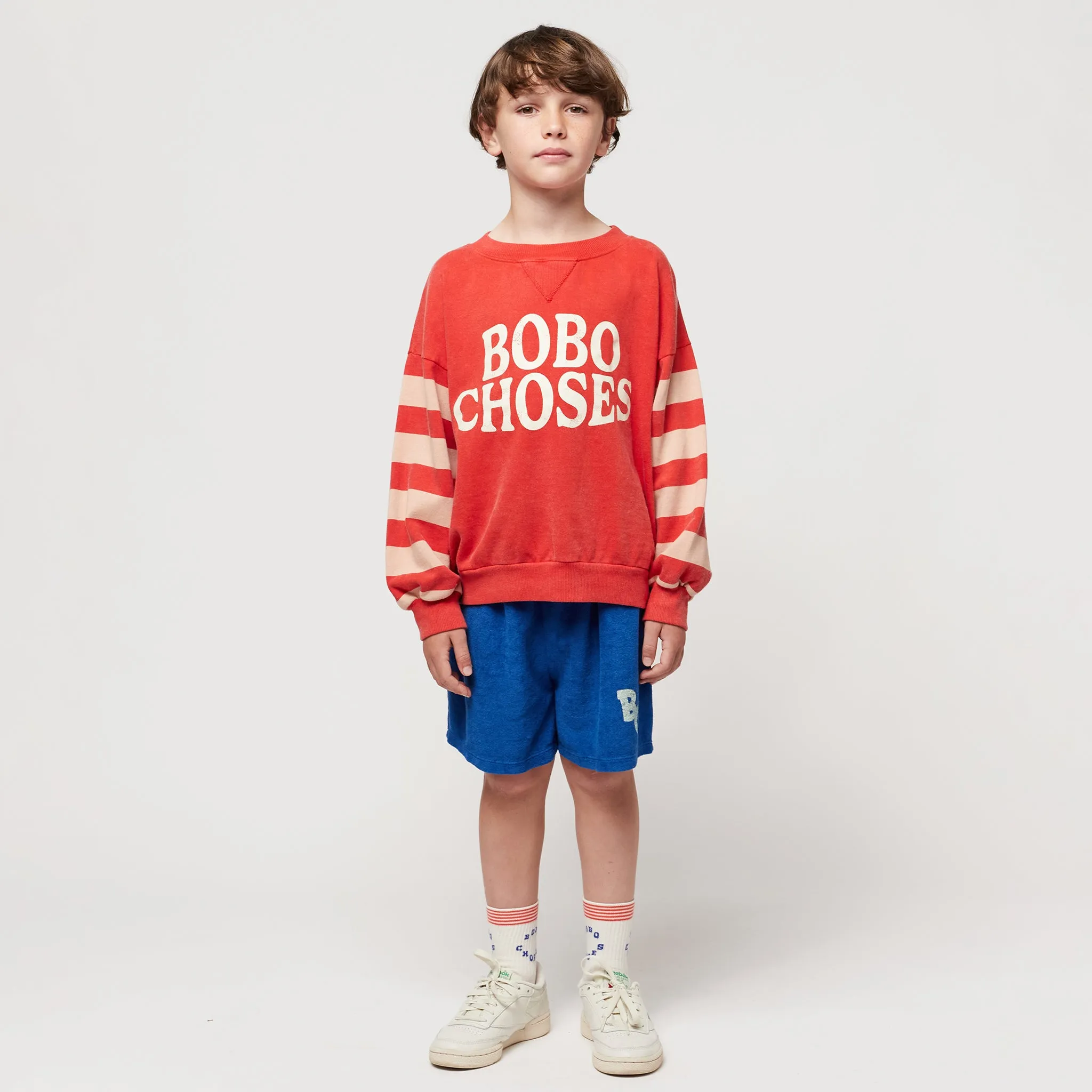 Bobo Choses Child Stripes Sweatshirt Red