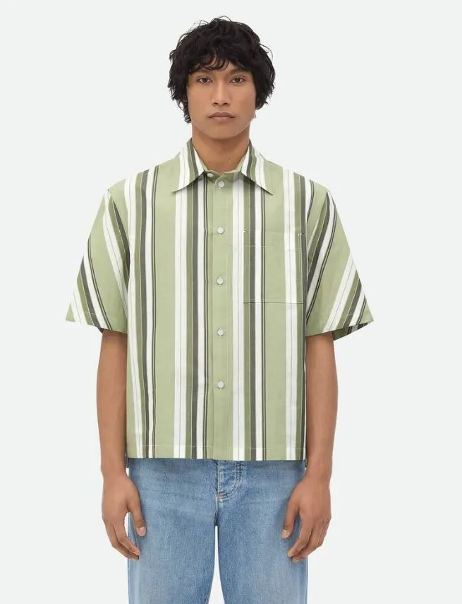 BOTTEGA VENETA  |Striped cotton shirt