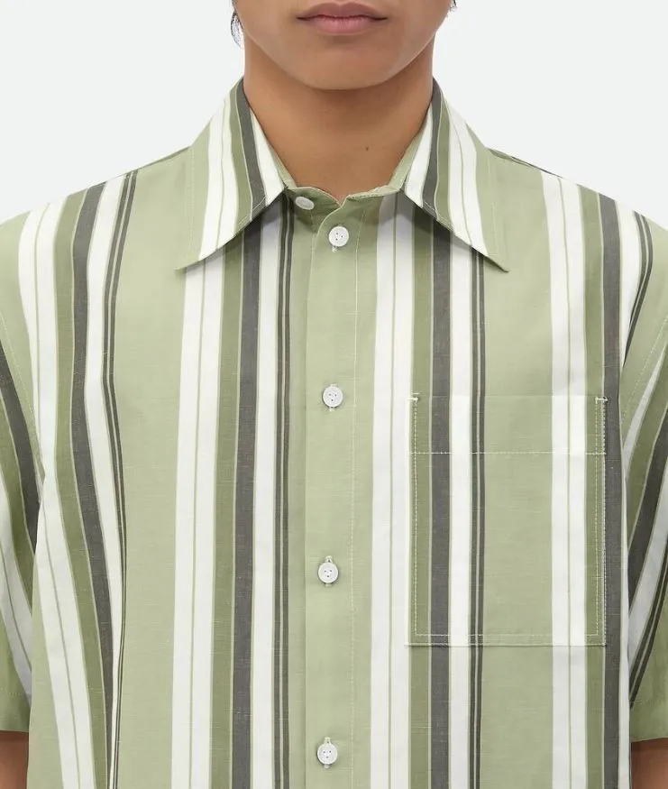 BOTTEGA VENETA  |Striped cotton shirt