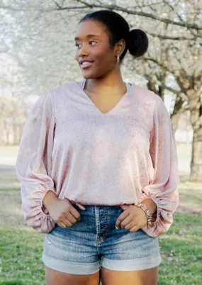 Bubble Sleeve Serena Top | Ballerina Pink