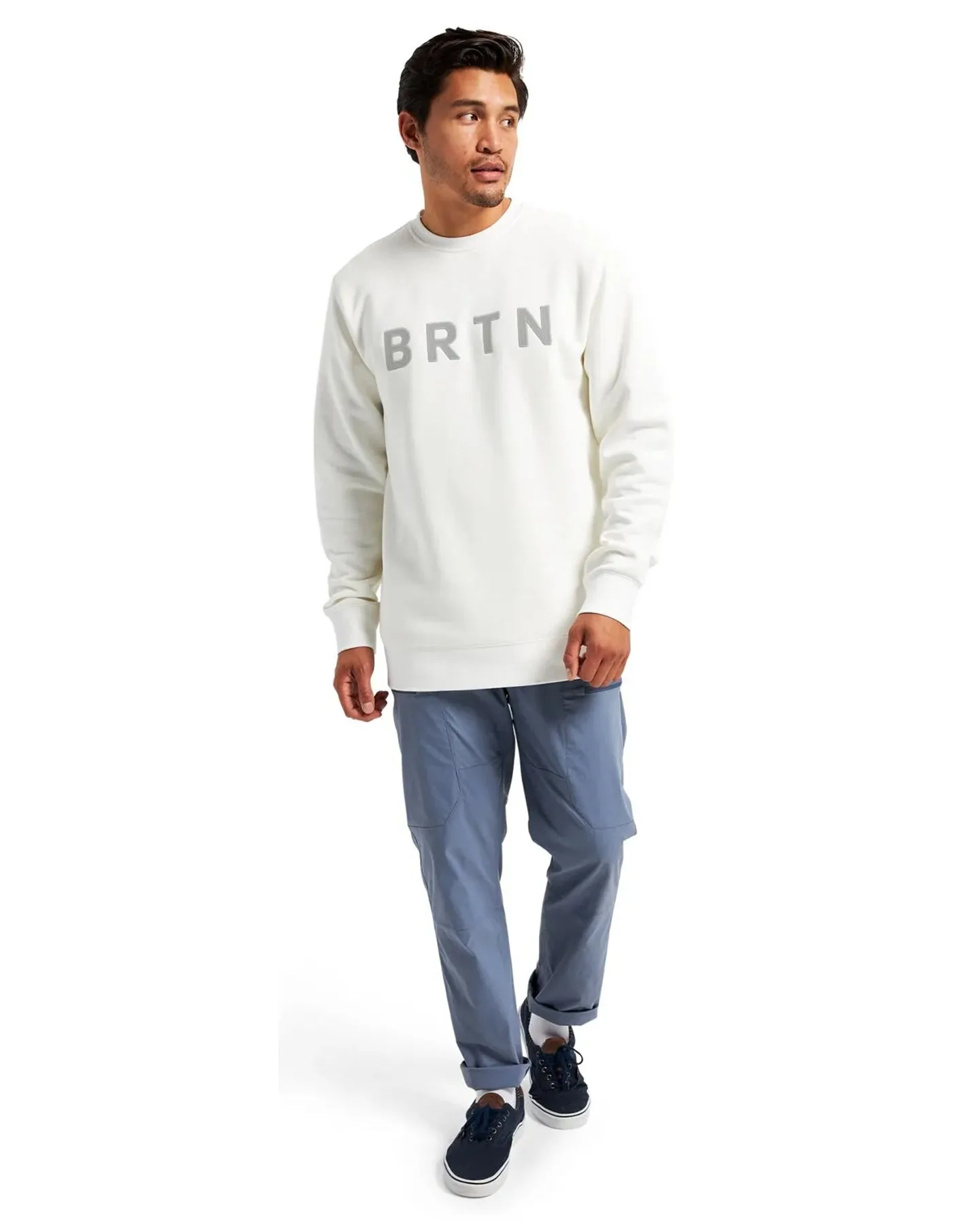 Burton Brtn Crewneck Sweatshirt - Stout White