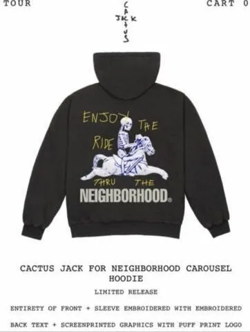 Cactus Jack  |Street Style Collaboration Cotton Hoodies