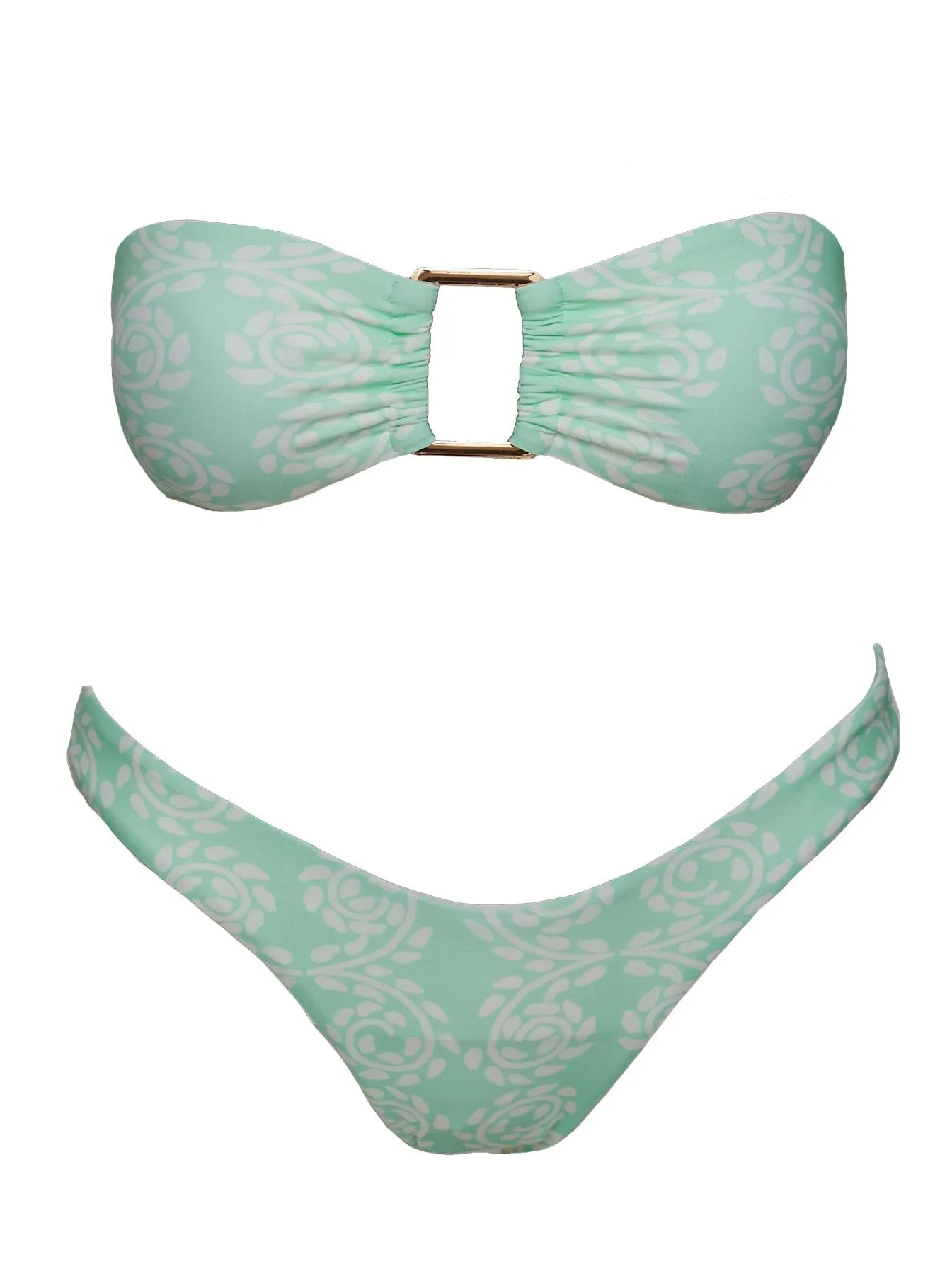 Calbira Cheeky Bikini Bottoms Mint Swirl