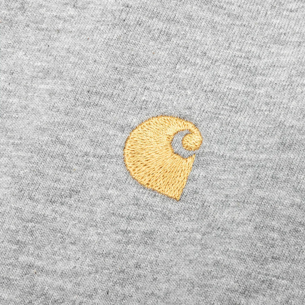 Chase S/S T-Shirt - Grey Heather/Gold