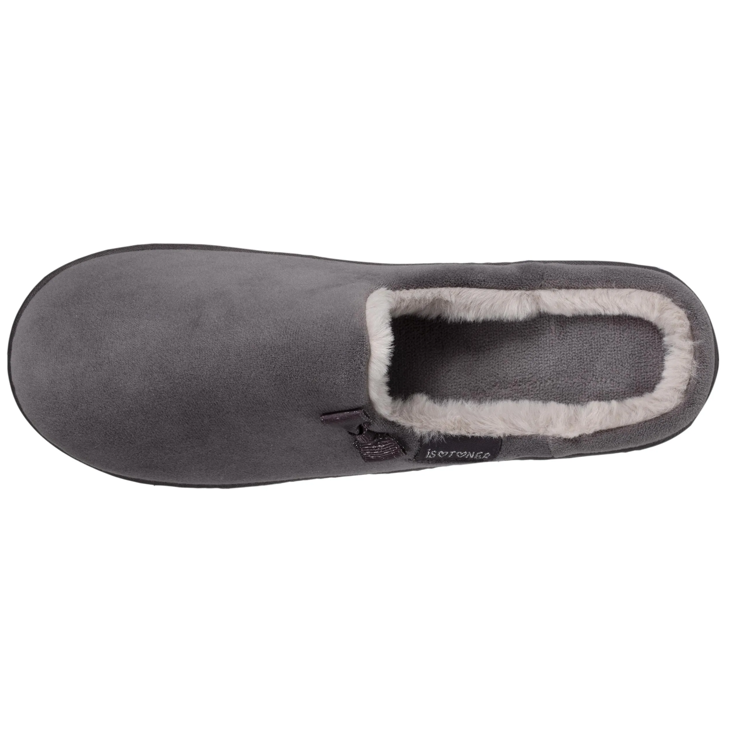 Chaussons mules Femme imitation fourrure Gris