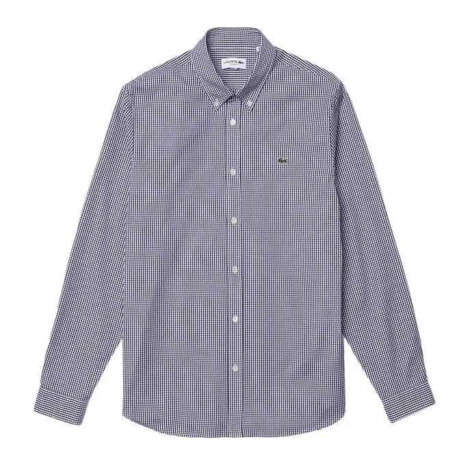 CHECKED SHIRT Man White Blue 