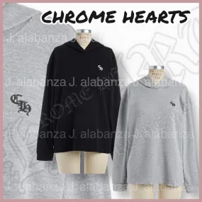 CHROME HEARTS  |Long Sleeves Logo Hoodies & Sweatshirts