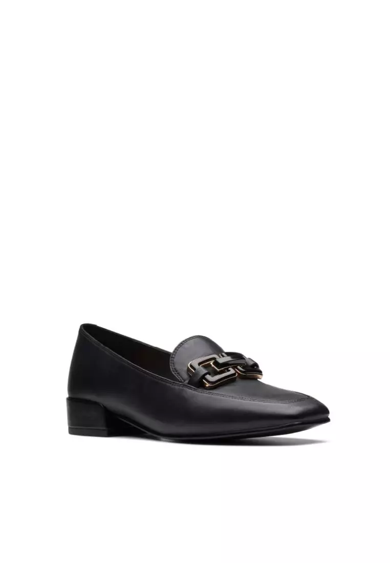 Clarks Clarks Seren30 Easy Black Leather Womens Dress Shoe