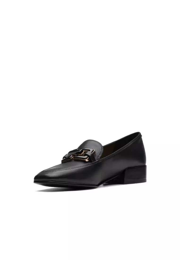 Clarks Clarks Seren30 Easy Black Leather Womens Dress Shoe