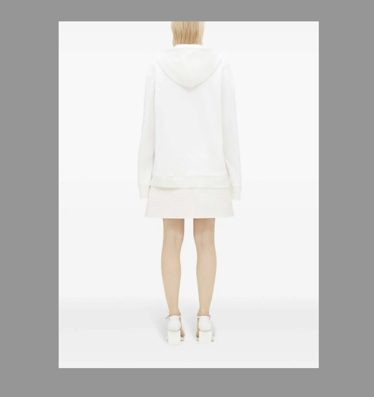 Courreges  |Long Sleeves Plain Cotton Logo Hoodies & Sweatshirts