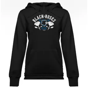 Crooks & Castles Black Rose Women's Hoody Pullover Sweatshirts (Brand New)