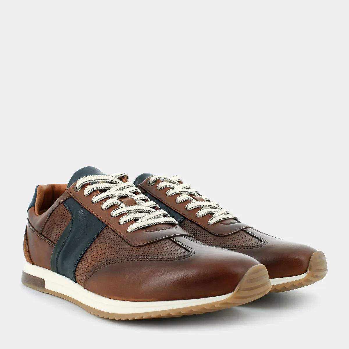 CT-E24U-04MARRONE/BLU- SNEAKERS