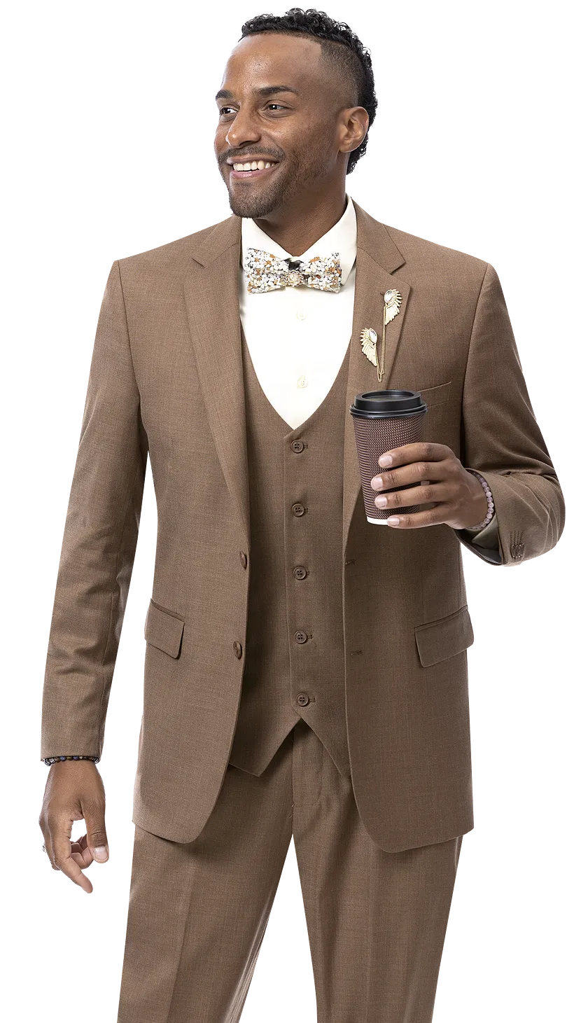 EJ Samuel Brown Modern Fit Suit M18022