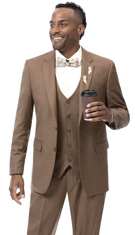 EJ Samuel Brown Modern Fit Suit M18022