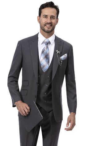 EJ Samuel Charcoal Suit M2770