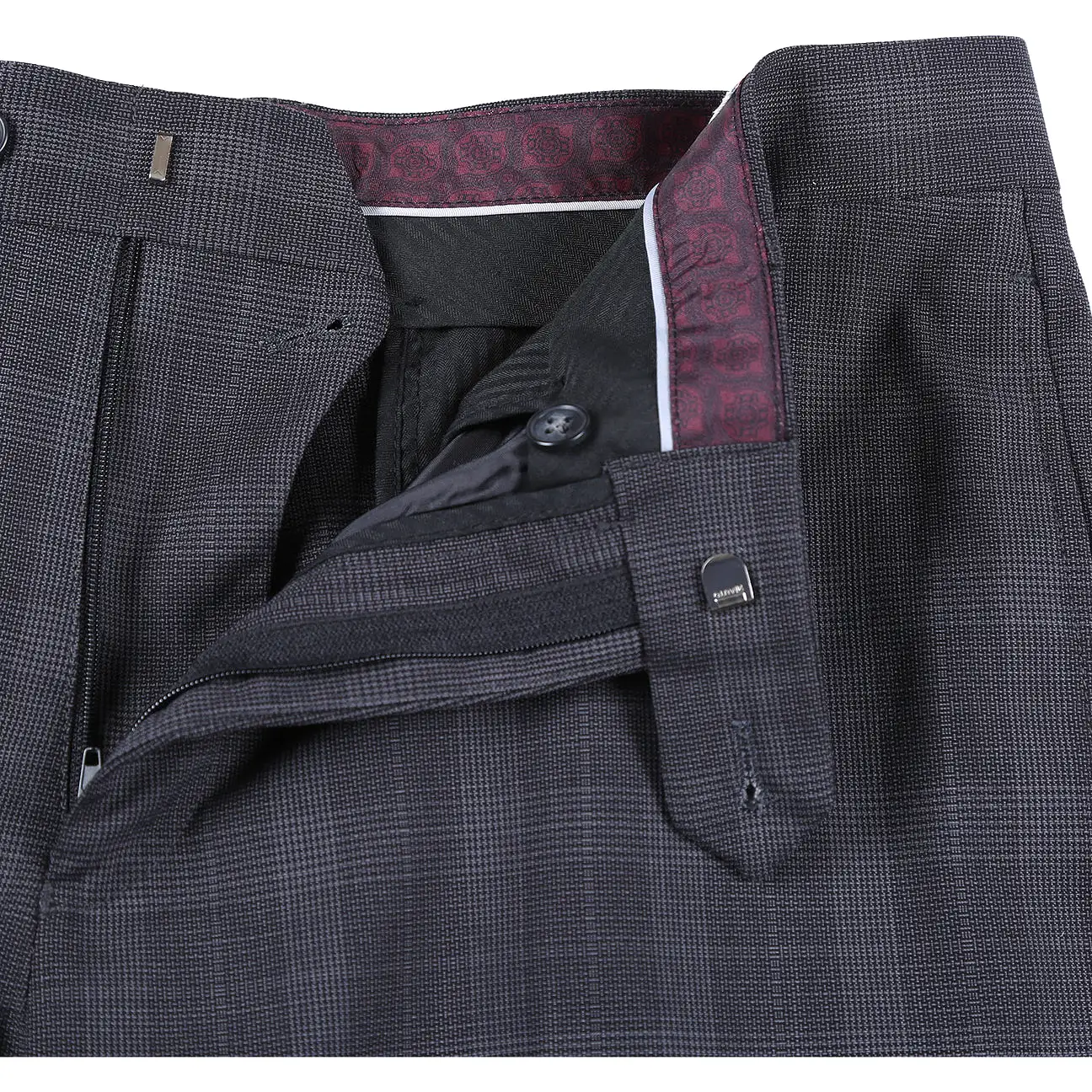 ENGLISH LAUNDRY Charcoal Checked Notch Suit 72-52-095