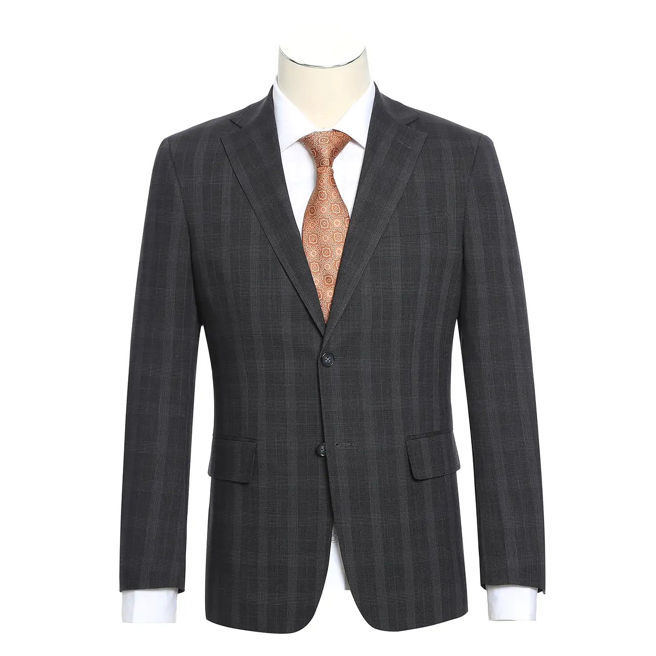 ENGLISH LAUNDRY Charcoal Checked Notch Suit 72-52-095