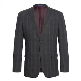 ENGLISH LAUNDRY Charcoal Checked Notch Suit 72-52-095