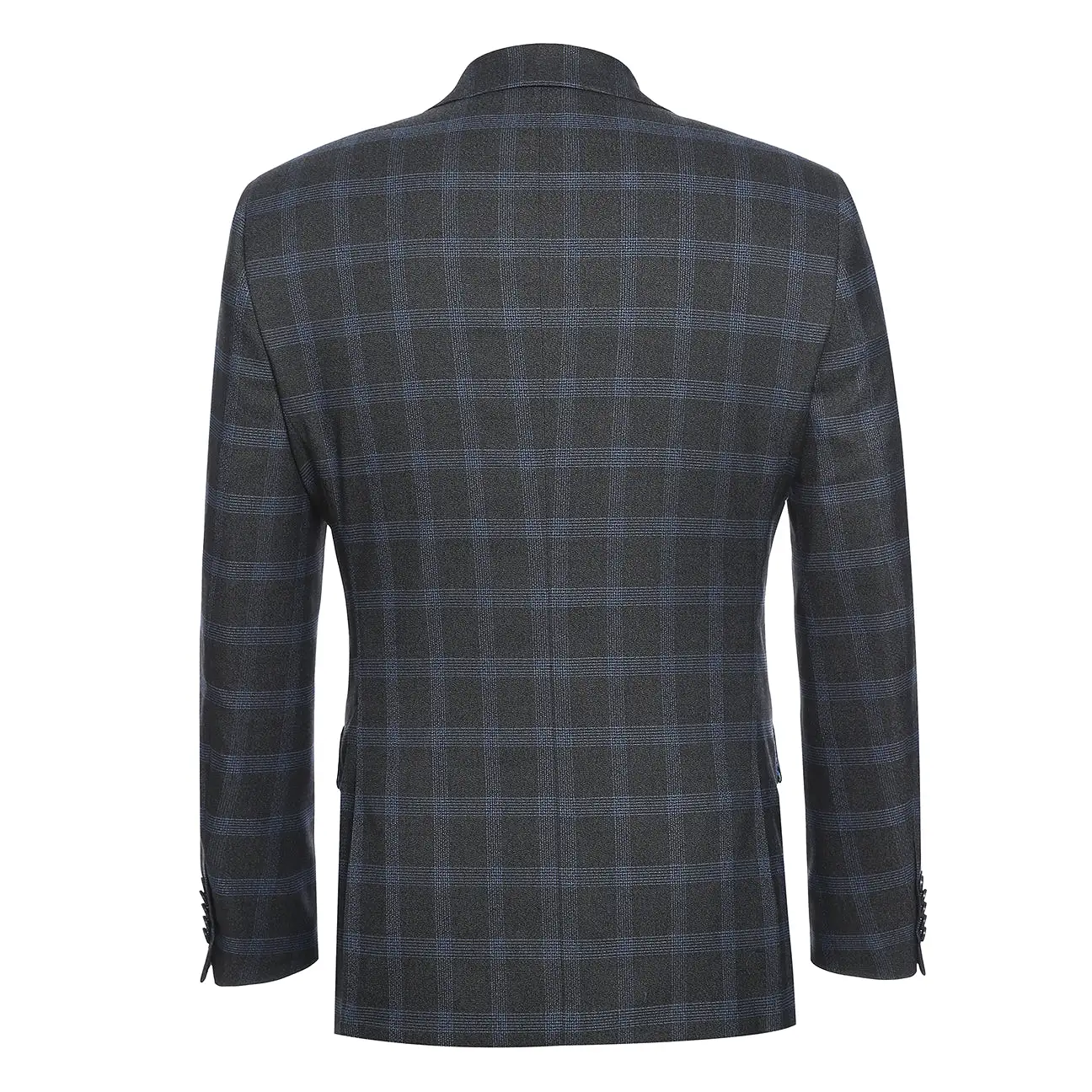 ENGLISH LAUNDRY Charcoal with Blue Check Notch Suit 72-55-095