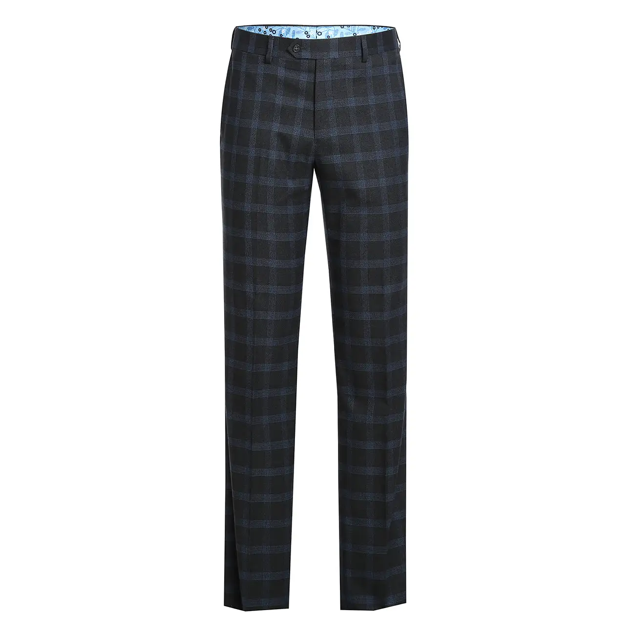 ENGLISH LAUNDRY Charcoal with Blue Check Notch Suit 72-55-095