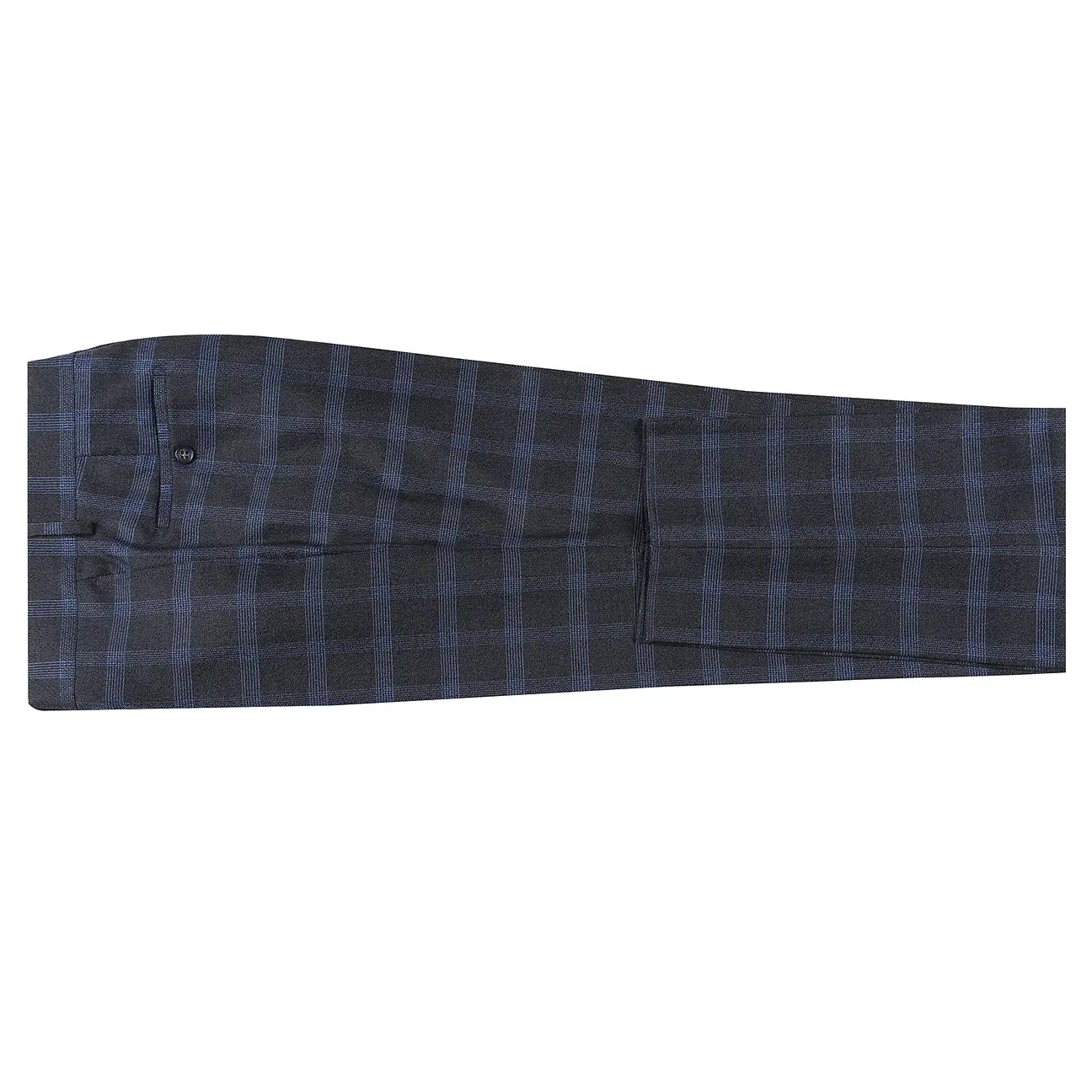 ENGLISH LAUNDRY Charcoal with Blue Check Notch Suit 72-55-095