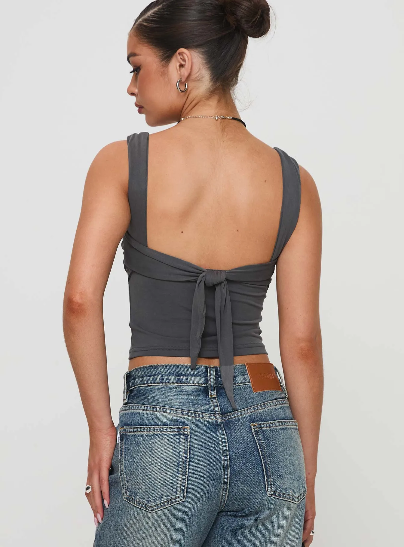 Francois Backless Top Slate