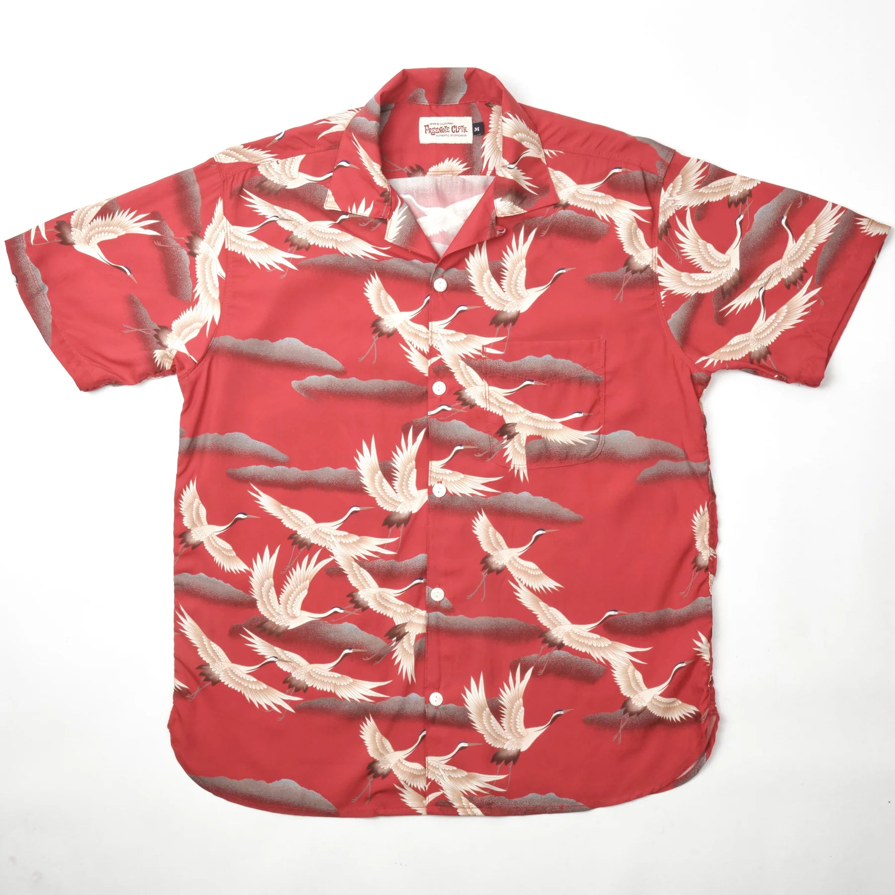 Freenote Cloth Hawaiian - Red Crane