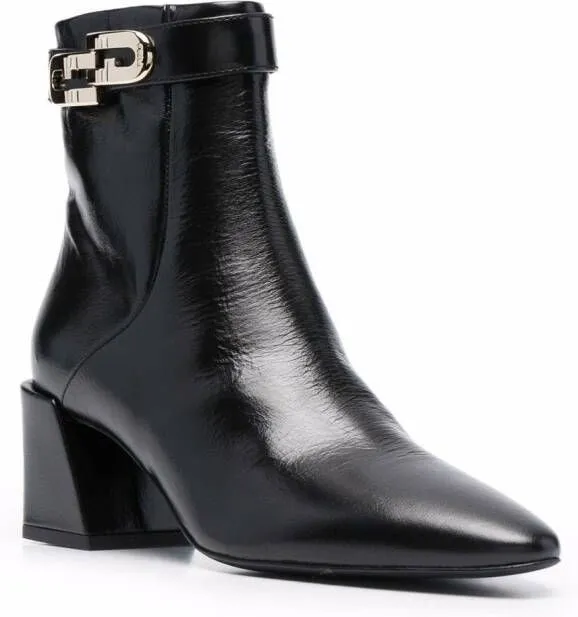 Furla Chain ankle boots Black