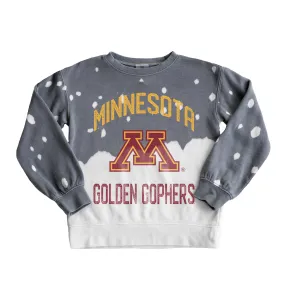 Gameday Couture Minnesota Golden Gophers Youth Gray Faded Crewneck Pullover Top