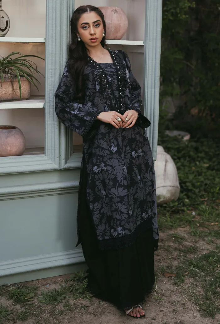 Gardenia Printkari by Humdum Embroidered Lawn Unstitched 3Pc Suit D-04