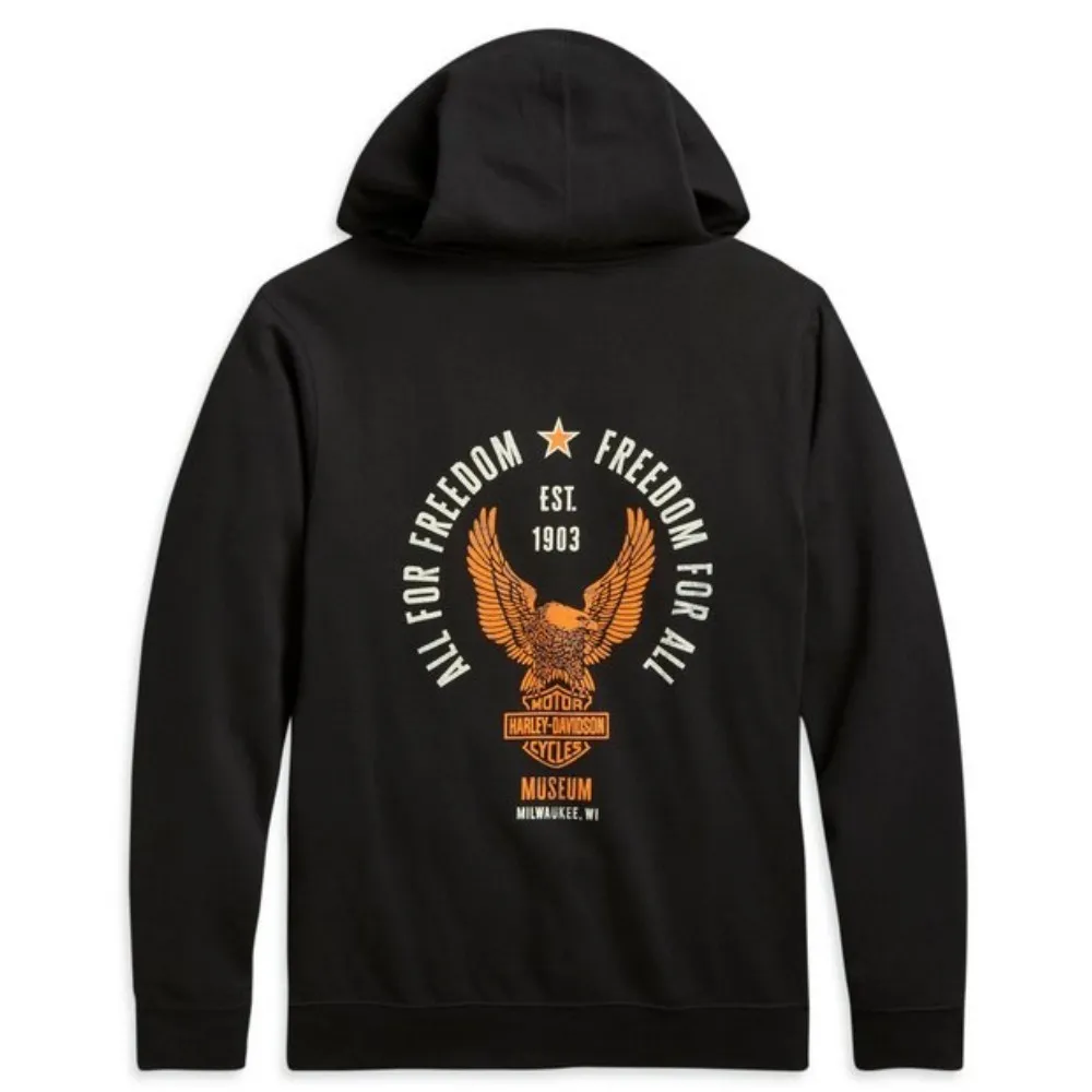 Harley Davidson  |Unisex Long Sleeves Cotton Logo Hoodies